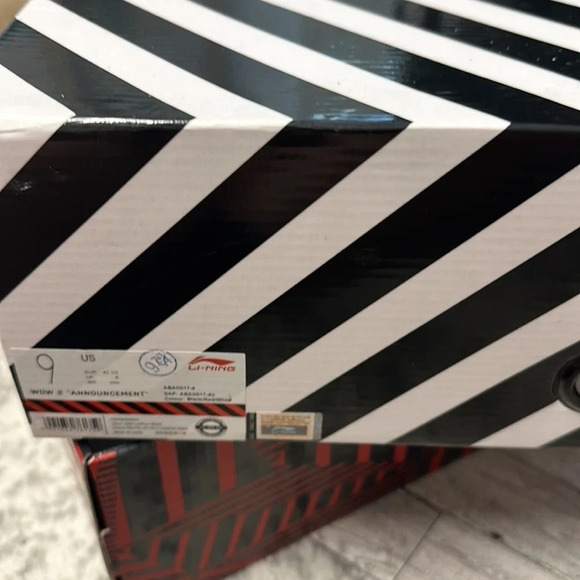 Li-Ning Wow 2 Announcement Dwyane Way of Wade Sneakers, Sz 9 - Picture 15 of 16